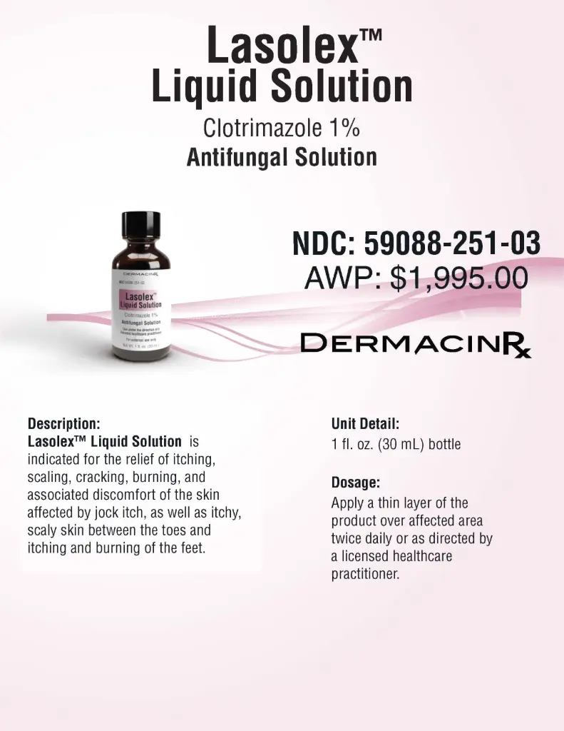 Lasolex Clotrimazole 1% Liquid Solution  30ML