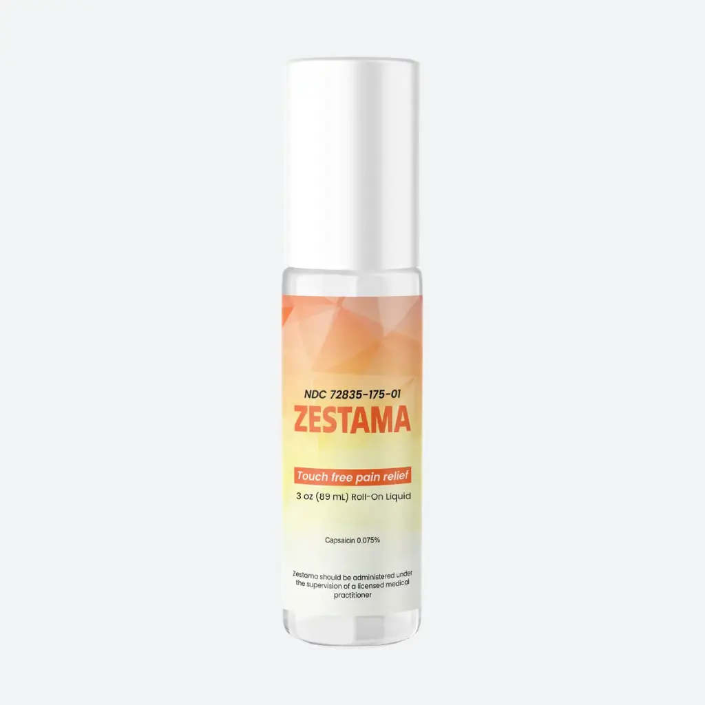 ZESTAMA Capsaicin 0.075% topical liquid 89 mL bottle with applicator