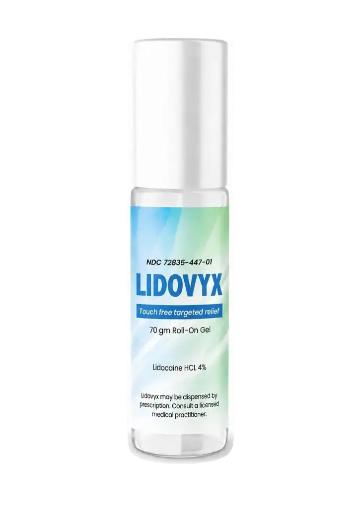 LIDOVYX Lidocaine 4% topical gel 70 g bottle with applicator 