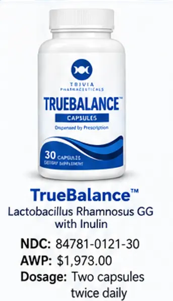 TrueBalance Lactobacillus Rhamnosus GG with Inulin 30CT