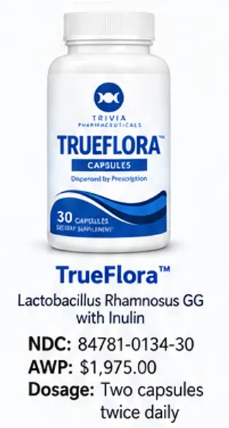 TrueFlora Lactobacillus Rhamnosus GG with Inulin 30CT