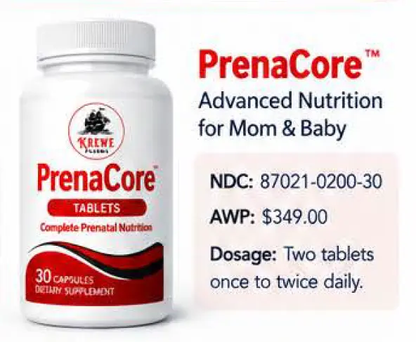 PrenaCore Advanced Nutrition for Mom & Baby 30CT
