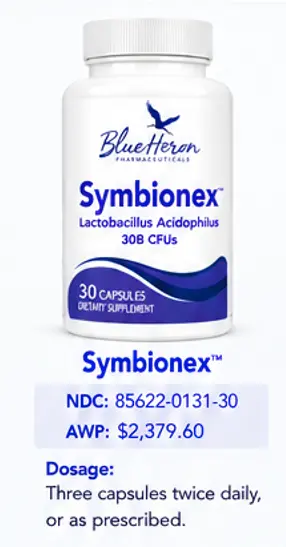 Symbionex Lactobacillus Acidophilus 30B CFUs 30CT