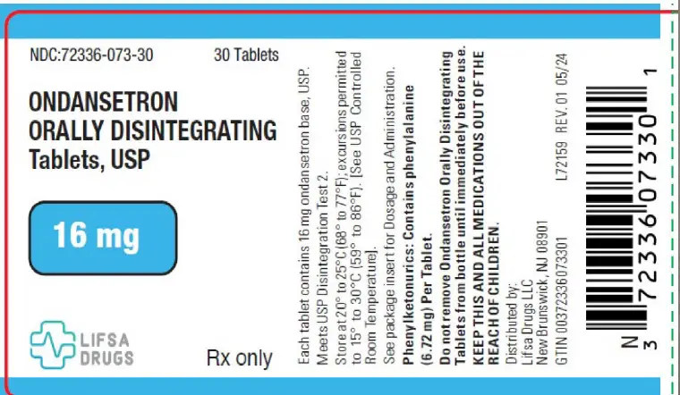 Ondansetron 16mg ODT 30CT