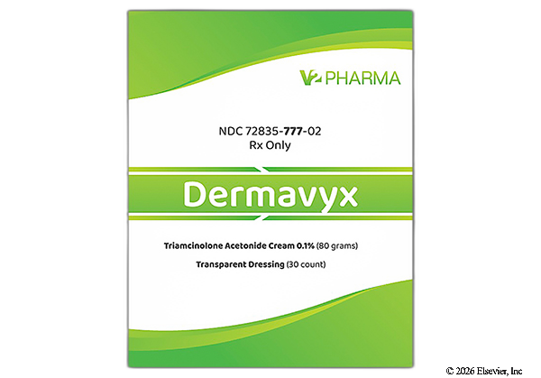 DERMAVYX Triamcinolone cream 0.1%, transparent dressing KIT