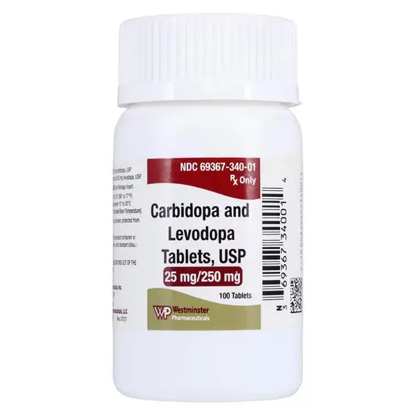 Carbidopa-Levodopa 25-250MG TAB 100CT 