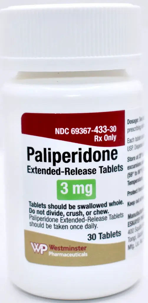 Paliperidone ER 3MG Tablet 30CT