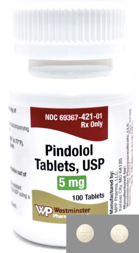 Pindolol 5MG Tablets 100CT 
