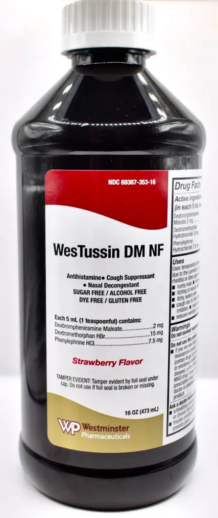 WesTussin DM NF 2mg-15mg-7.5mg  473mL