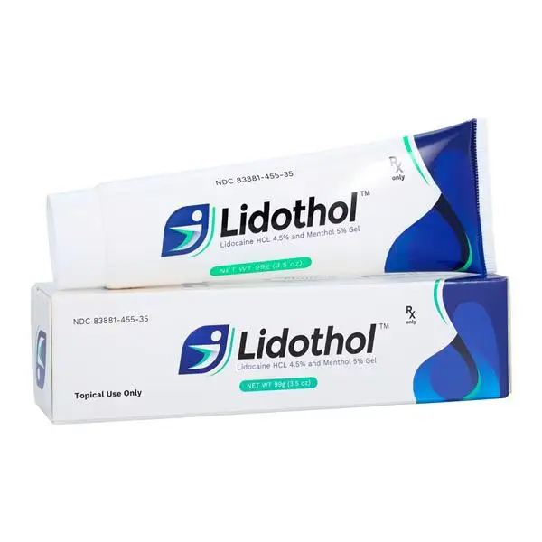 Lidothol Gel Lidocaine 4.5% Mentol 5% Tube 99GM (3.5oz)