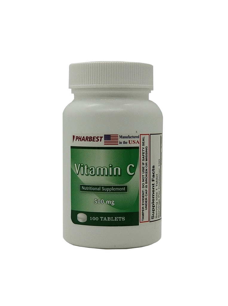 Vitamin C 500mg Tabs 100CT