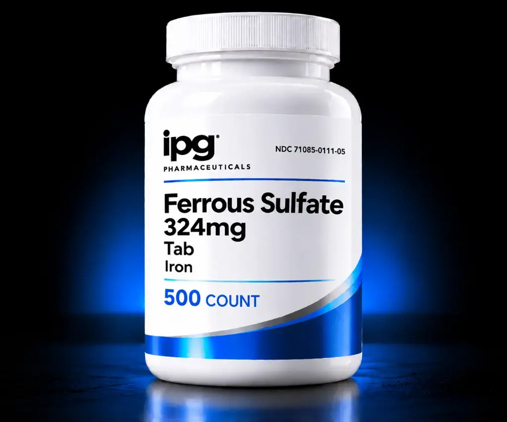 Ferrous Sulfate 324mg Tab Iron 500CT 