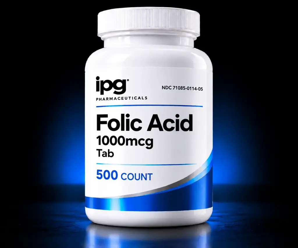 Folic Acid 1000mcg Tab 500CT