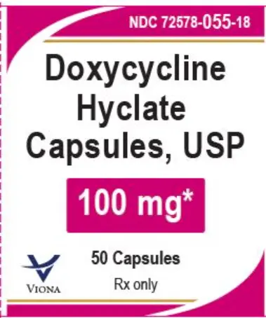 DOXYCYCLINE HYCLATE 100MG CAPSULES 50CT