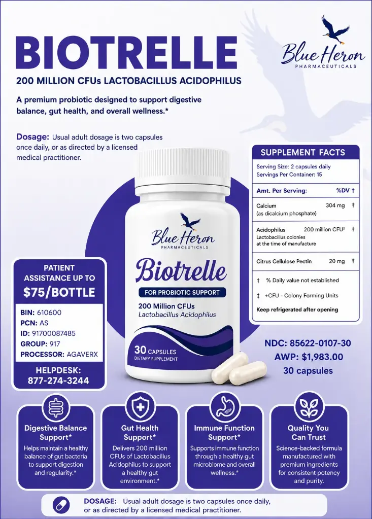 Biotrelle Probiotic Capsules 30CT