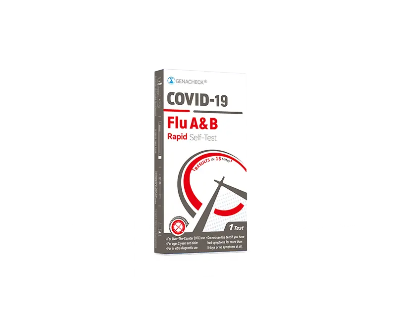 Genabio GenaCheck COVID-19/Flu A&B Rapid Antigen Test 1PK