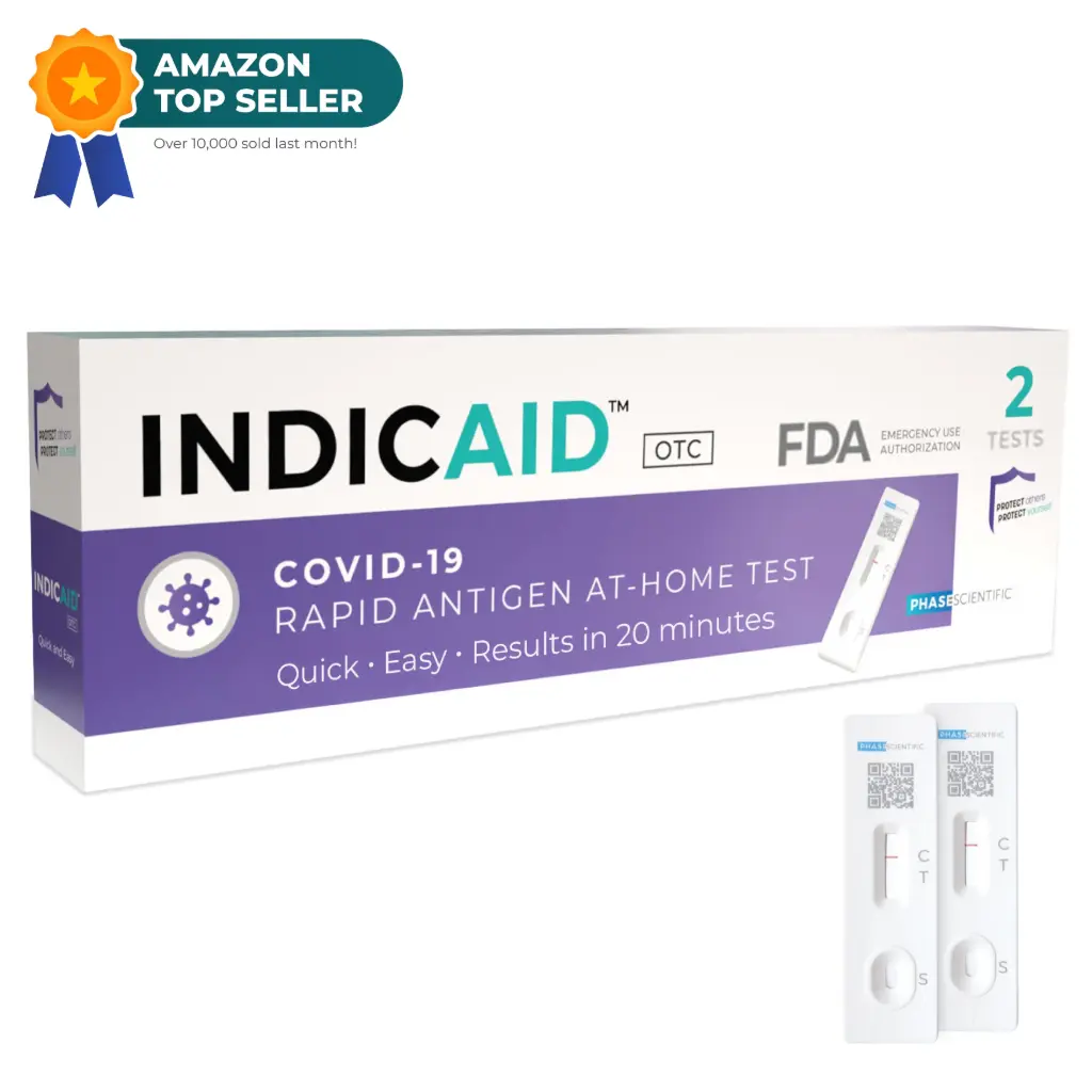 INDICAID COVID-19 Rapid Antigen Test 2PK
