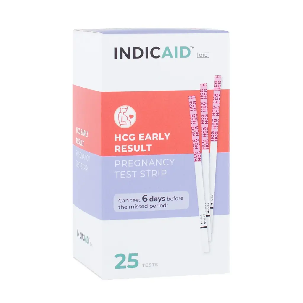 INDICAID HCG Pregnancy Test Strip 25PK