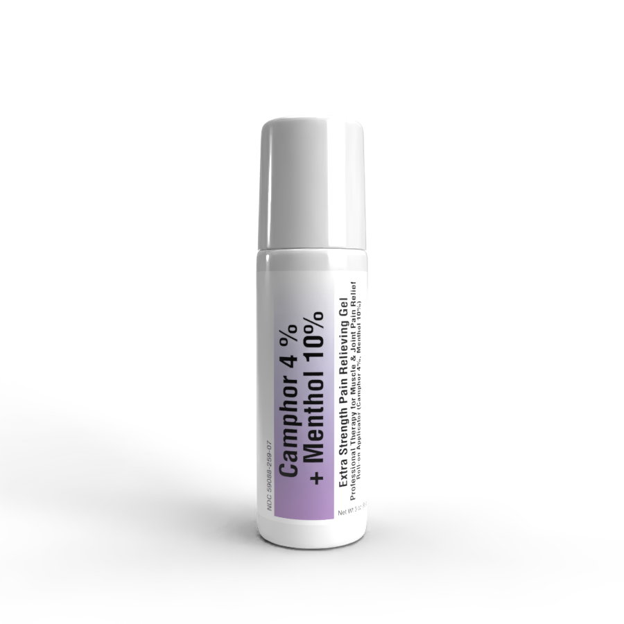Camphor 4% + Menthol 10% 3oz Roll-on