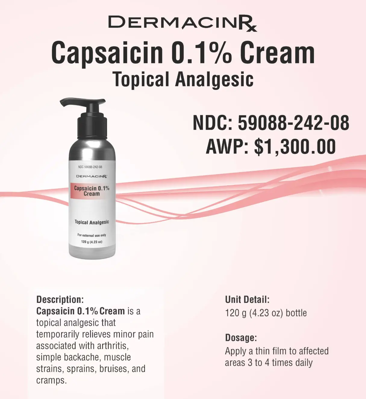 Capsaicin 0.1% Cream 120gm