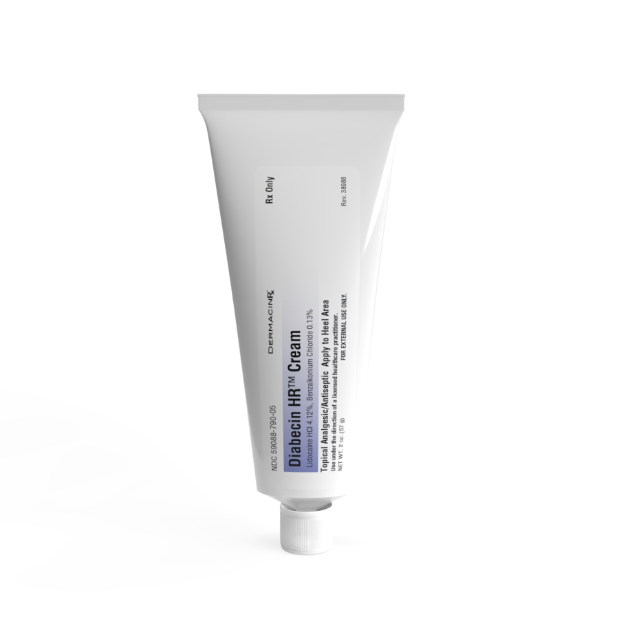Diabecin HR Cream  Lidocaine 4.12% and Benzalkonium Chloride 0.13% 57g tube