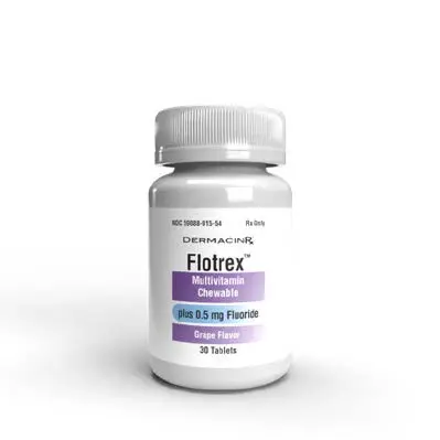 Flotrex Chewable Multivitamin with 0.5mg Fluoride 30 Tablets 