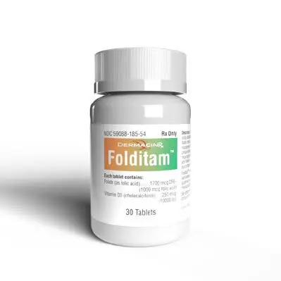Folditam Folate and Vitamin D3 30 Tablets 
