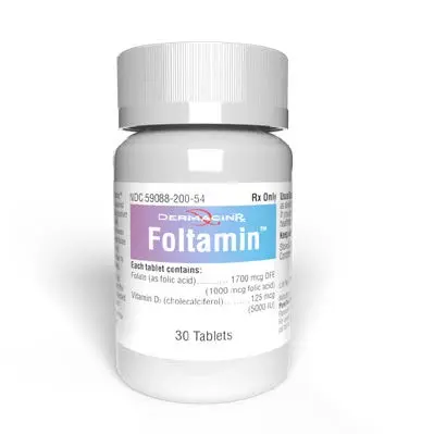 Foltamin Folate and Vitamin D3 30 Tablets 
