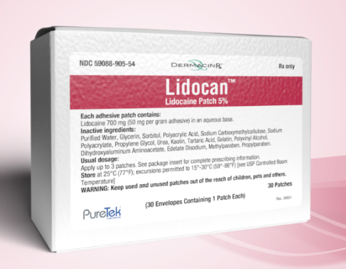 Lidocan  Lidocaine 5% Patch  30 Patches