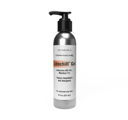 Lidochill Gell Lidocaine 4% and Menthol 1% 237ml Bottle