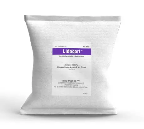Lidocort  Lidocaine 3% and Hydrocortisone 0.5% Cream  85g Tube