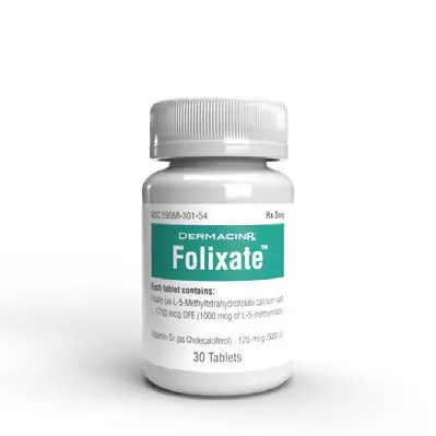 [200146] Folixate Folate and Vitamin D3 30 Tablets 