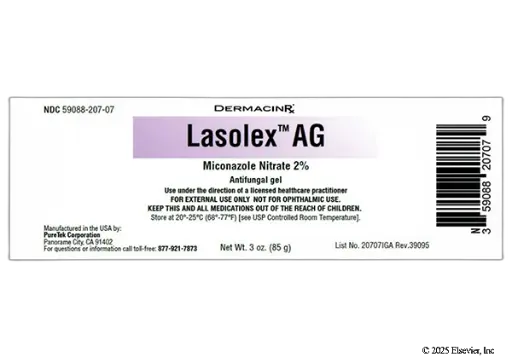 [200151] Lasolex AG Miconazole Nitrate 2% Gel  85g Tube 