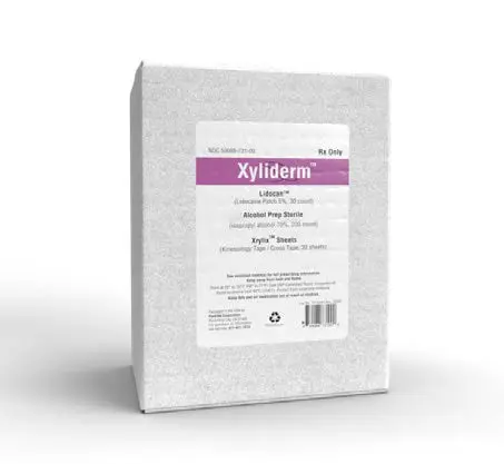 [200227] Xyliderm Lidocaine 5% Patch (30ct), Alcohol Pads, Cross Tape Kit 