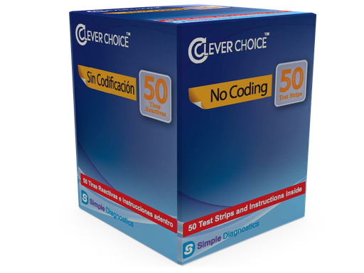 [200231] Clever Choice Blood Test strips Retail Pack For Use with Voice HD, and HD