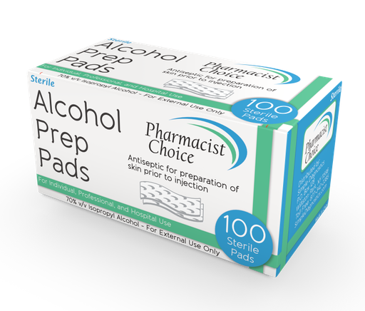 [200267] Pharmacist Choice Alcohol Prep Pads (Gamma-Sterilized) – 100BX