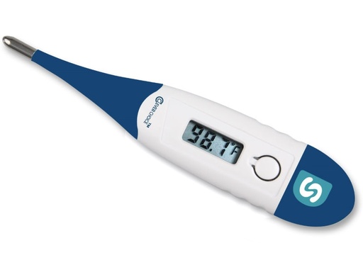[200287] Clever Choice Flexible tip Digital 60 sec, Thermometer C' and F', waterproof Clam shall package