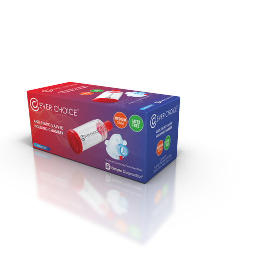 [200293] Clever Choice Anti-Static Valved Holding Chamber MEDIUM/CHILD