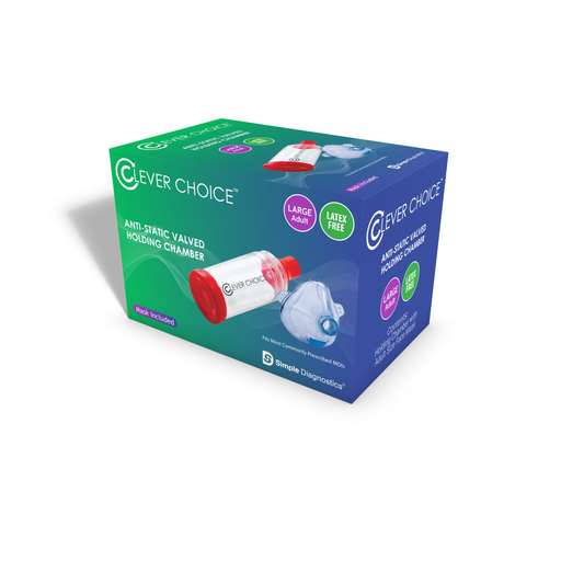 [200297] Clever Choice SELECT Anti-Static Valved Holding Chamber LARGE/ADULT - SELECT