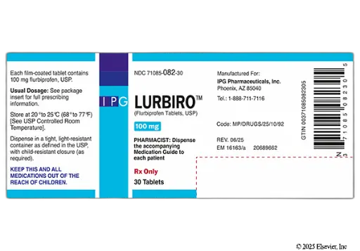 [200376] Lurbiro (flurbiprofen) 100mg Tablet 30CT