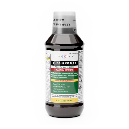 [200398] Geri-Tussin Cold & Flu Maximum Strength 650mg + 400mg + 20mg liquid 8 fl oz
