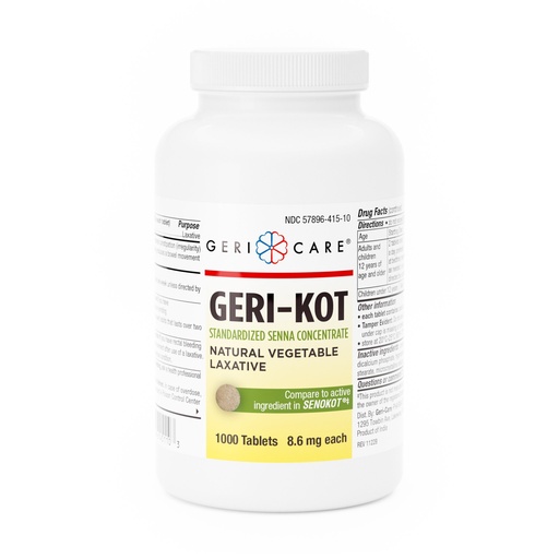 [200454] Sennosides 8.6mg tablets 1000 count