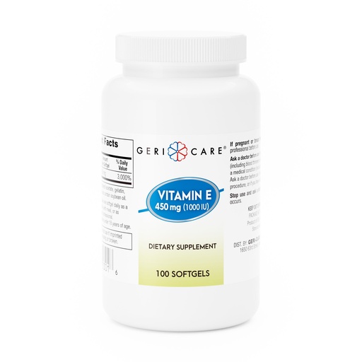 [200464] Vitamin E 450mg (1000 IU) softgels 100 count