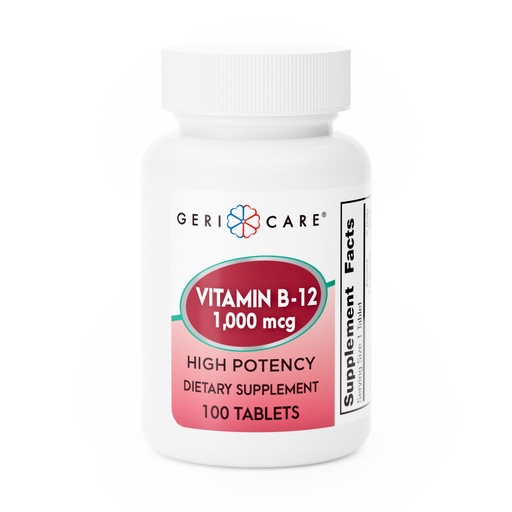 [200483] Vitamin B-12 Cobalamin 1000mcg tablets 100 count