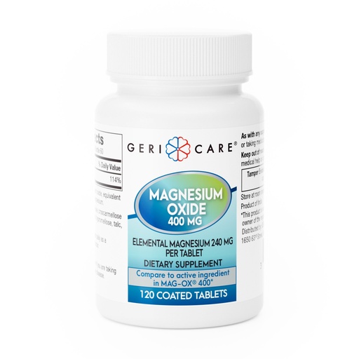 [200488] Magnesium Oxide 400mg tablets 120 count