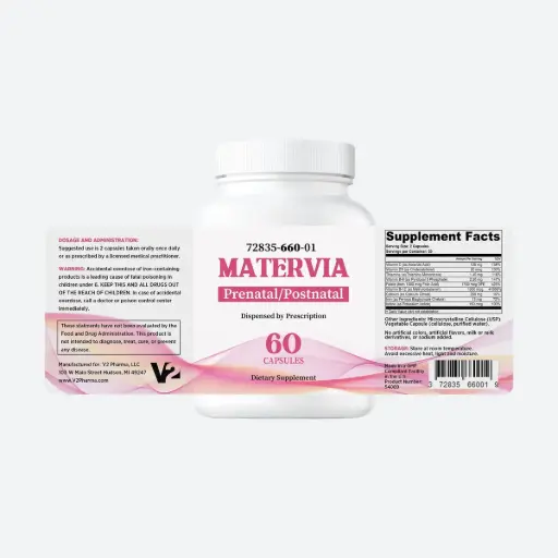 [200638] MATERVIA Capsules Folate, Vitamin B, Iron 60CT