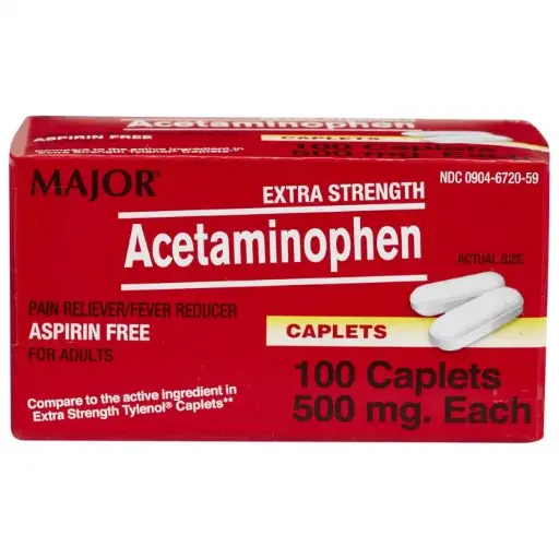 [200745] ACETAMINOPHEN ES 500MG CAPLETS 100CT