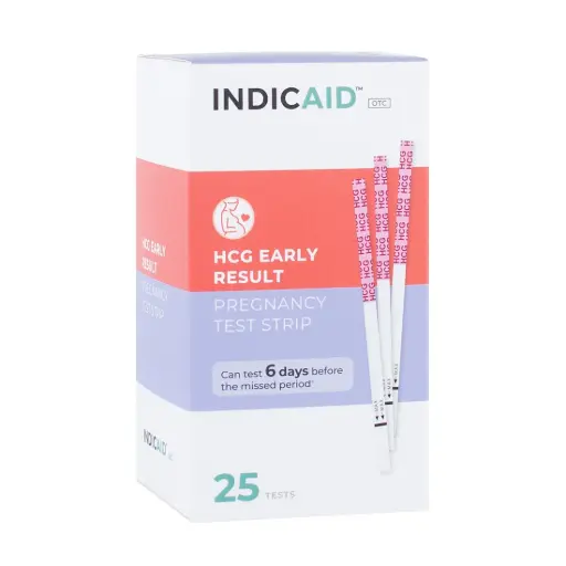 [200106] INDICAID HCG Pregnancy Test Strip 25PK