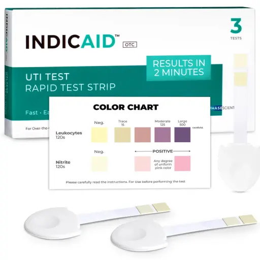 [200107] INDICAID Urinary Tract Infection Rapid Home Test UTI - 3 pack